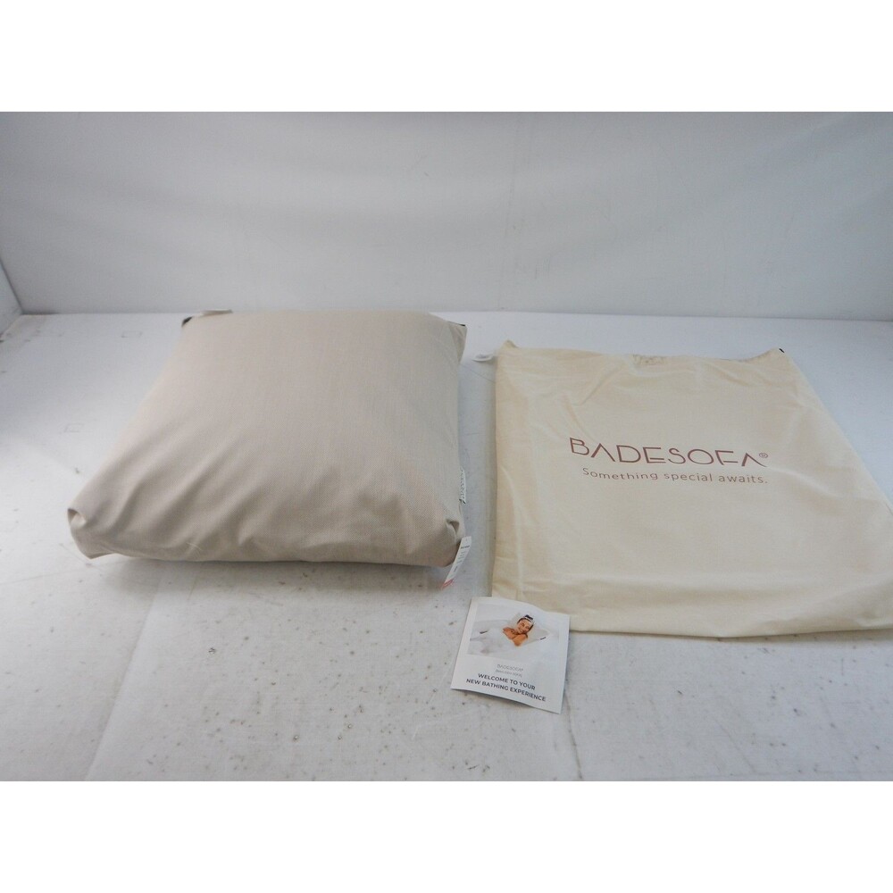Luxury Bath Pillow, Medium, Ivory Pearl